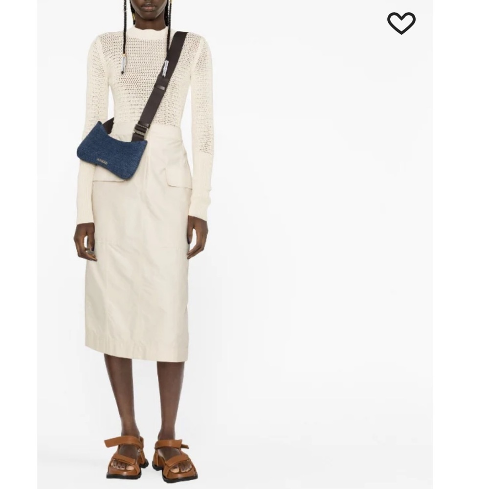 JACQUEMUS Indigo Le Raphia 'Le Bisou Gros Grain' Bag - Picture 6 of 16